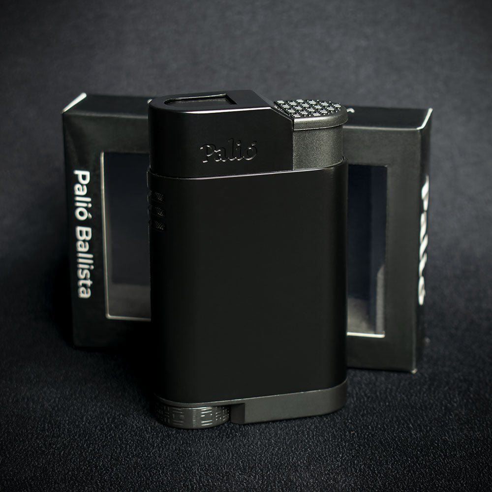 Palio Ballista Single Jet Cigar Lighter - Black