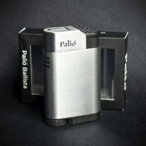 Palio Ballista Single Jet Cigar Lighter - Silver