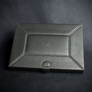 Passatore Humidor - Black Leatherette 8-10 Cigars
