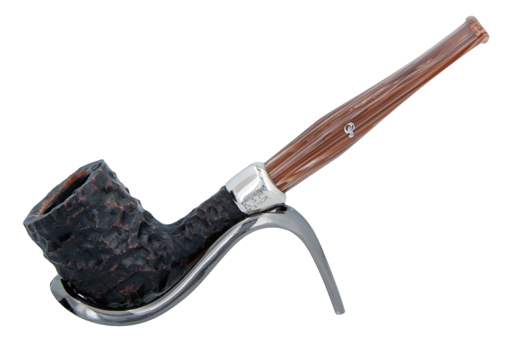 Peterson of Dublin Derry Rusticated Briar Smoking Pipe - Shape 06 - 9mm