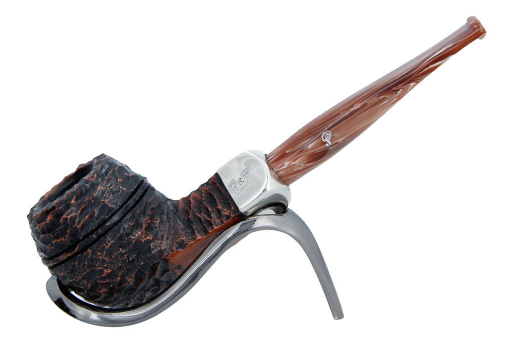 Peterson of Dublin Derry Rusticated Briar Smoking Pipe - Shape 150 - 9mm