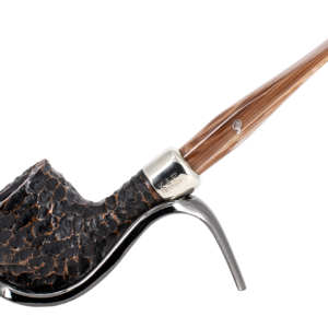 Peterson of Dublin Derry Rusticated Briar Smoking Pipe - Shape 606 - 9mm