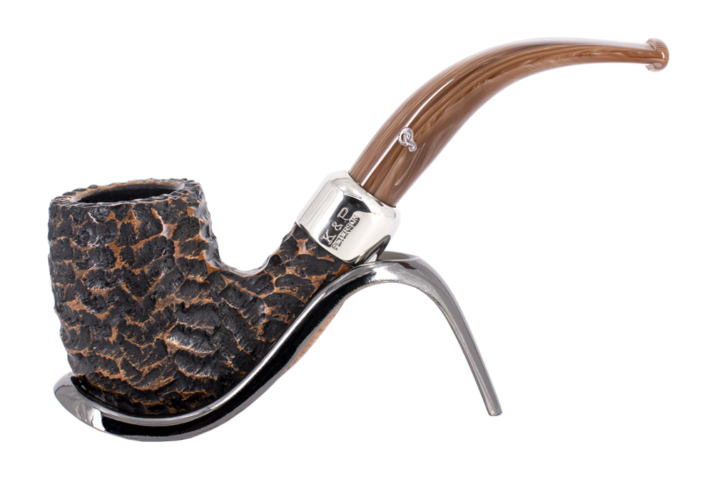 Peterson of Dublin Derry Rusticated Briar Smoking Pipe - Shape 69 - 9mm