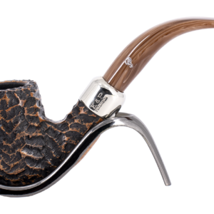Peterson of Dublin Derry Rusticated Briar Smoking Pipe - Shape 69 - 9mm