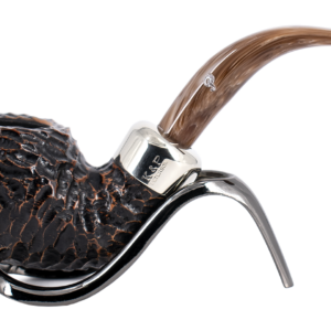 Peterson of Dublin Derry Rusticated Briar Smoking Pipe - Shape XL02 - 9mm