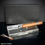 Rectangular Crystal Cigar Ashtray - 2 Cigar Rests