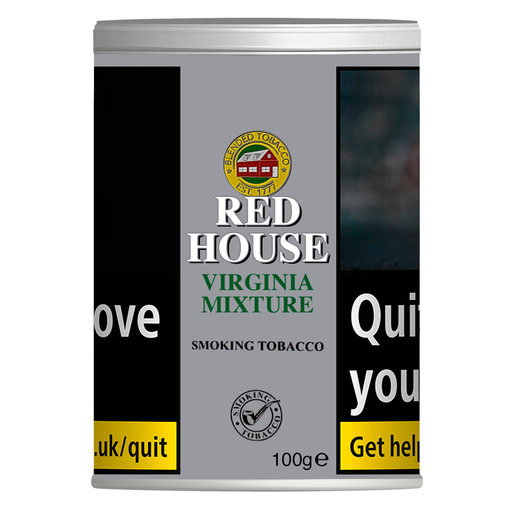 Red House Virginia Mixed Smoking Tobacco - 100g Tub