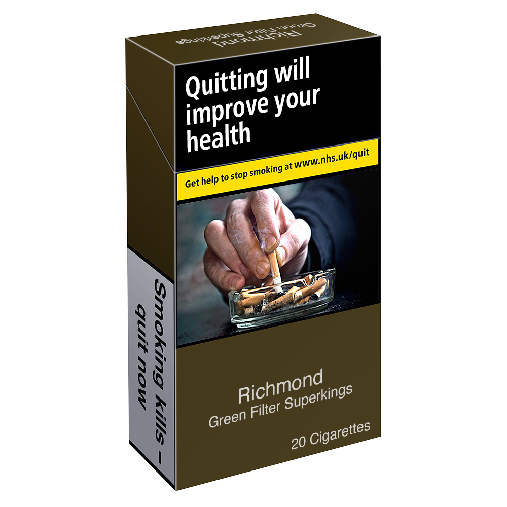 Richmond Green Filter Superkings - 20 Cigarettes