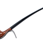 Savinelli Brown Smooth Churchwarden Briar Pipe - Shape 404