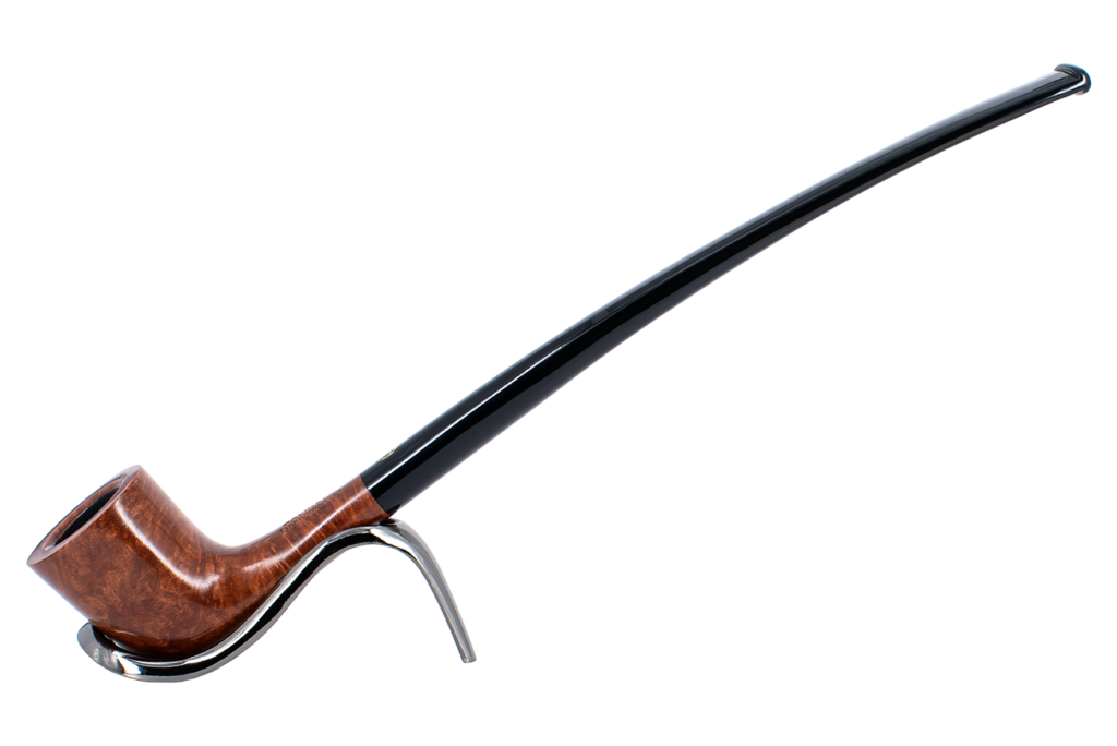 Savinelli Brown Smooth Churchwarden Briar Pipe - Shape 404