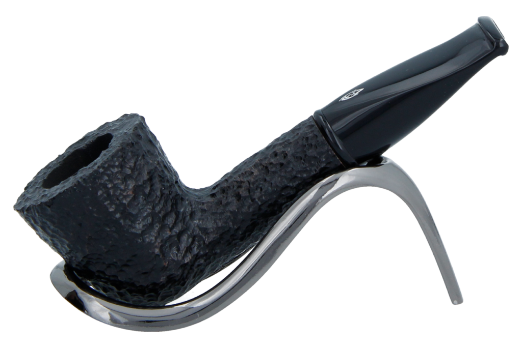 Savinelli Mini - Black Rusticated Briar Smoking Pipe - Shape 409 (6mm)