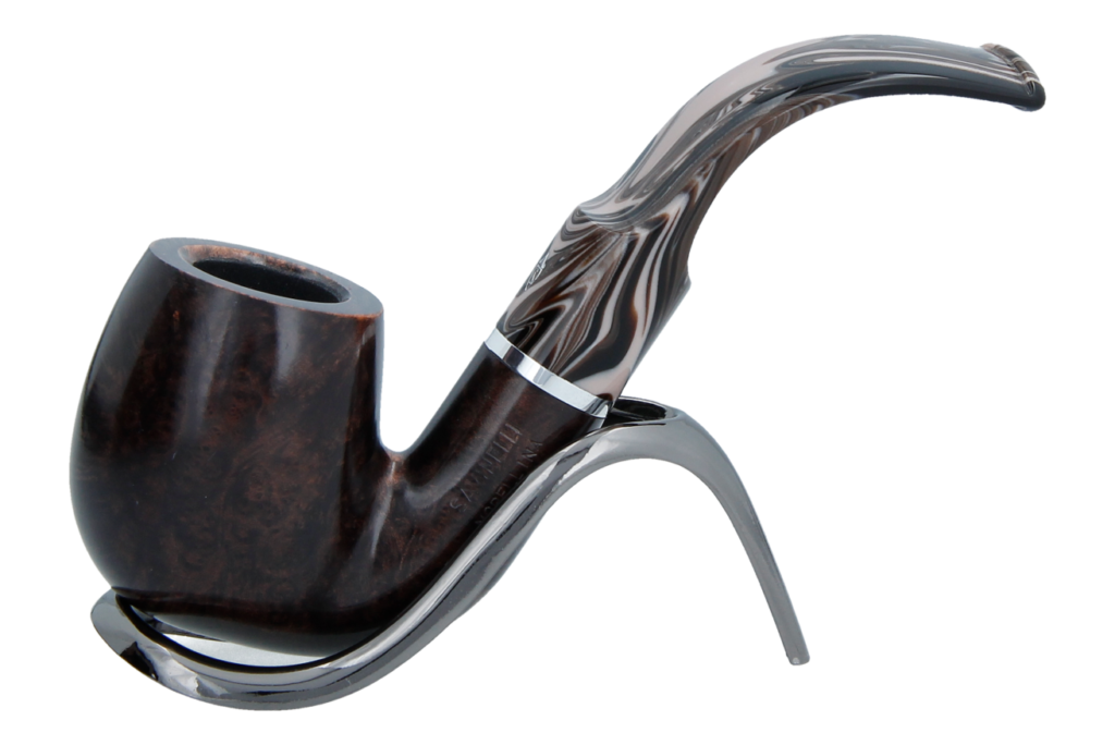 Savinelli Morellina Smooth Brown 614S - 6mm Briar Pipe