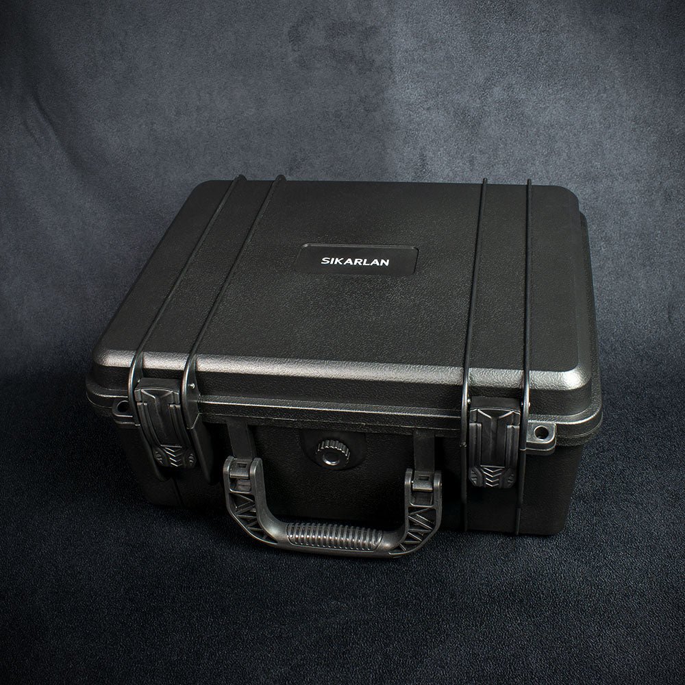 Sikarlan "Go Anywhere" Travel Humidor - 40 Cigar Capacity Black