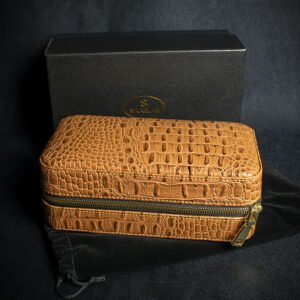 Sikarlan Leather Travel Cigar Case - 6 Cigars