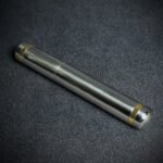 Single Cigar Tube - Polished Chrome Finish