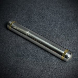 Single Cigar Tube - Polished Chrome Finish