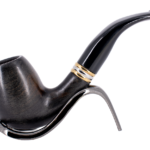 Smoke-King 9mm Black Beechwood Budget Pipe - Bent