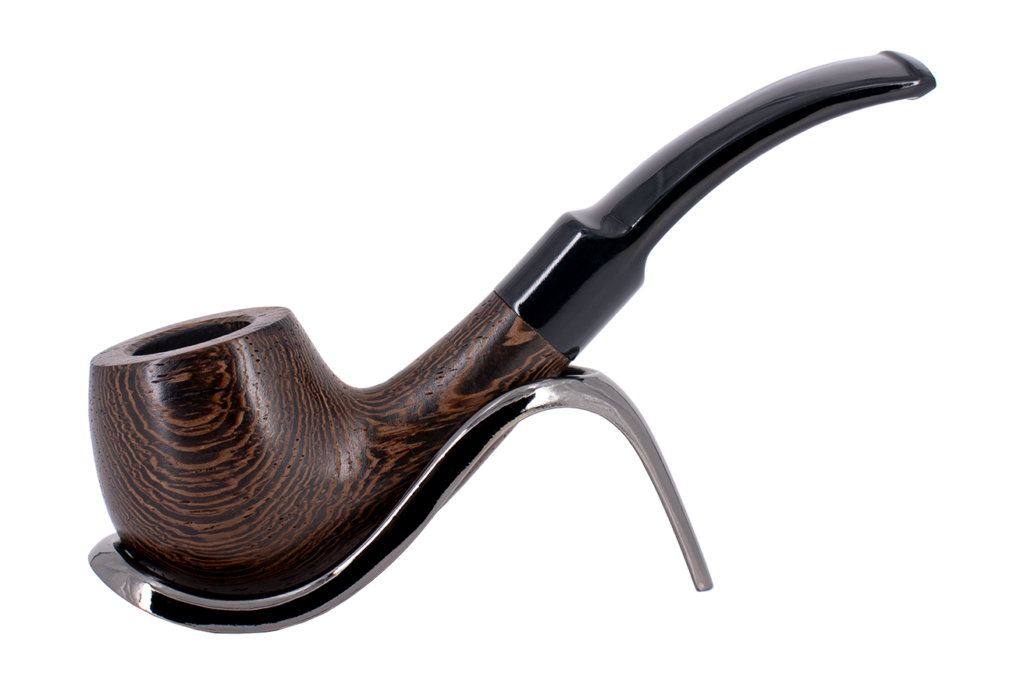 Smoke-King 9mm Brown Wenge Wood Budget Pipe - Bent