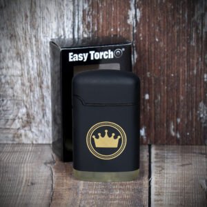 Smoke-King Easy Torch Single Jet Flame Cigar Lighter - Black