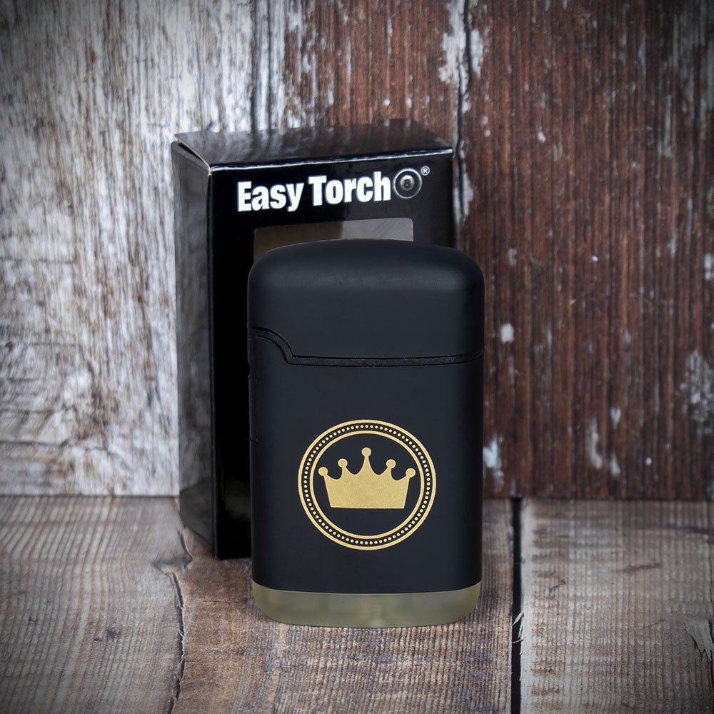 Smoke-King Easy Torch Single Jet Flame Cigar Lighter - Black