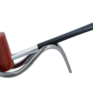 Smoke-King Metal Pipe Brown Poa Rosa Wood Cone Shape Bowl