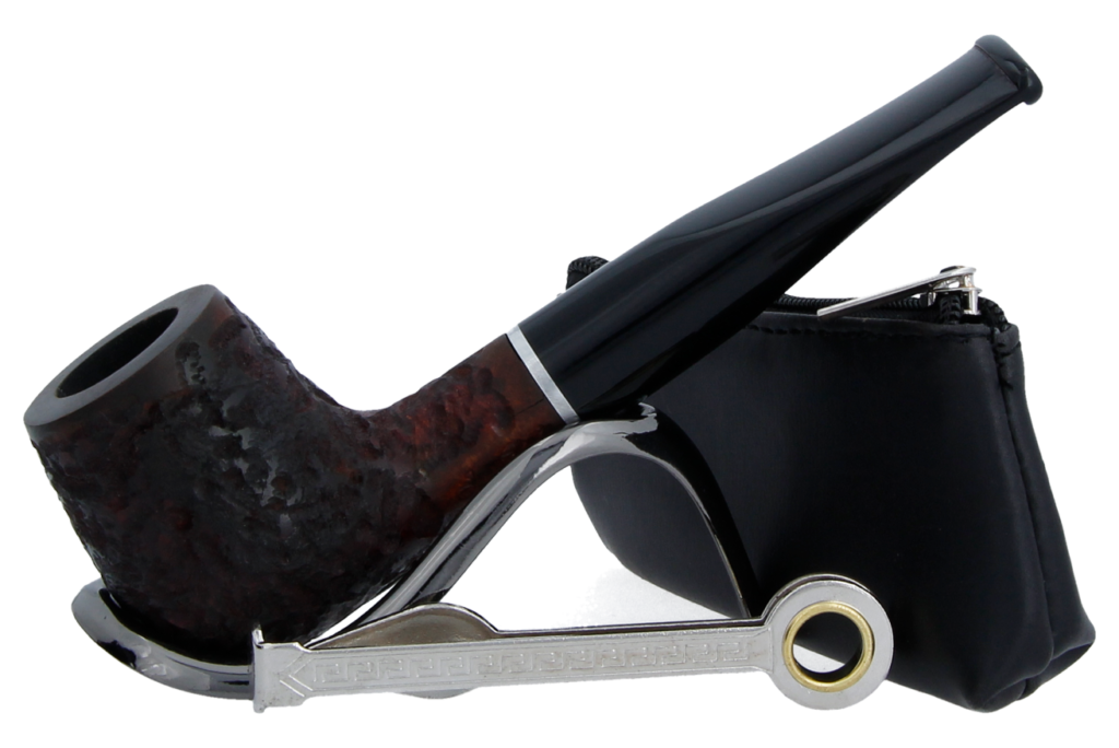 Smoke-King Pipe Smoker's Starter Kit - Black Leather Pouch