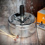 Smoke-King Spinner Ashtray Polished Chrome - 9cm