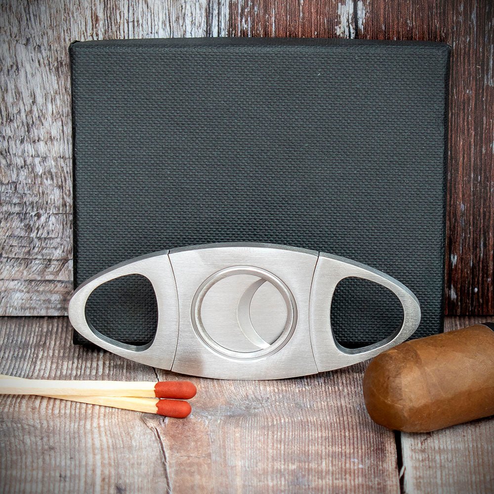 Stainless Steel Double Blade Guillotine Cigar Cutter