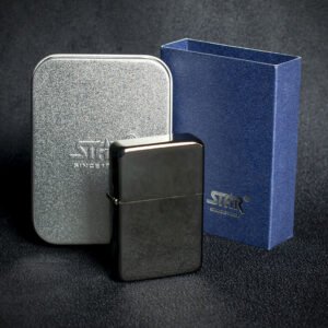 Star Petrol Lighter - Black Ice