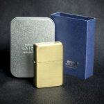 Star Petrol Lighter - Brass Sunshine