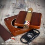 Twist Top Cigar Rest + Ashtray Rosewood