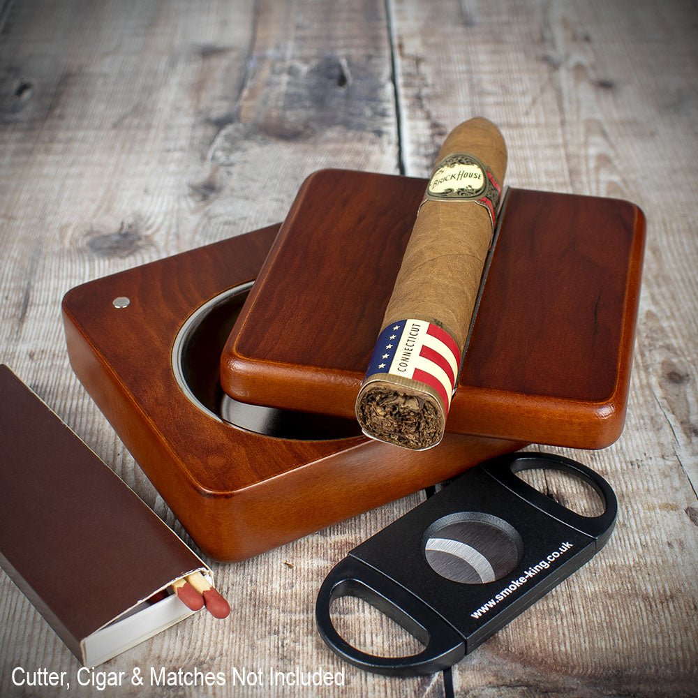 Twist Top Cigar Rest + Ashtray Rosewood