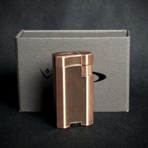 Vector VMotion Twin Jet Flame Lighter With Punch Cutter - Copper