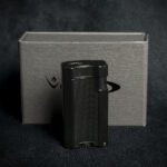 Vector VMotion Twin Jet Flame Lighter With Punch Cutter - Matte Black