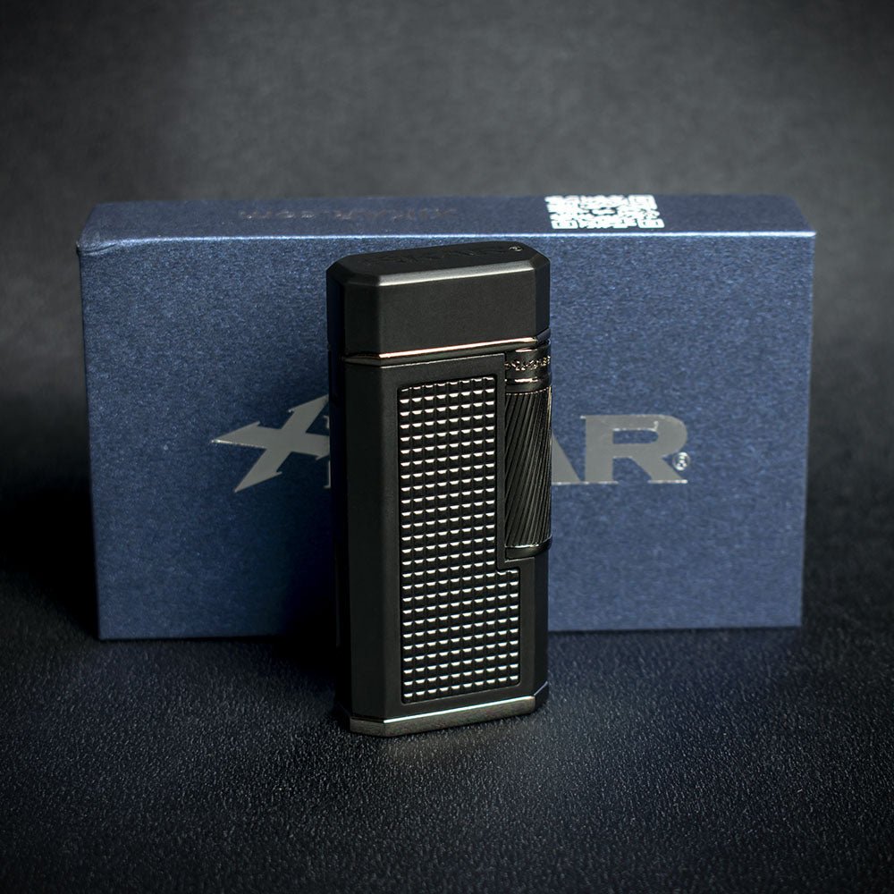 XiKar Ardore Double Soft Flame Cigar Lighter - Black