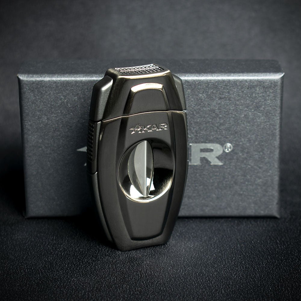 Xikar Flip Dual Cigar Cutter - Gunmetal
