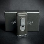 XiKar Hedron Hybrid Flame Cigar Lighter - Black/Chrome