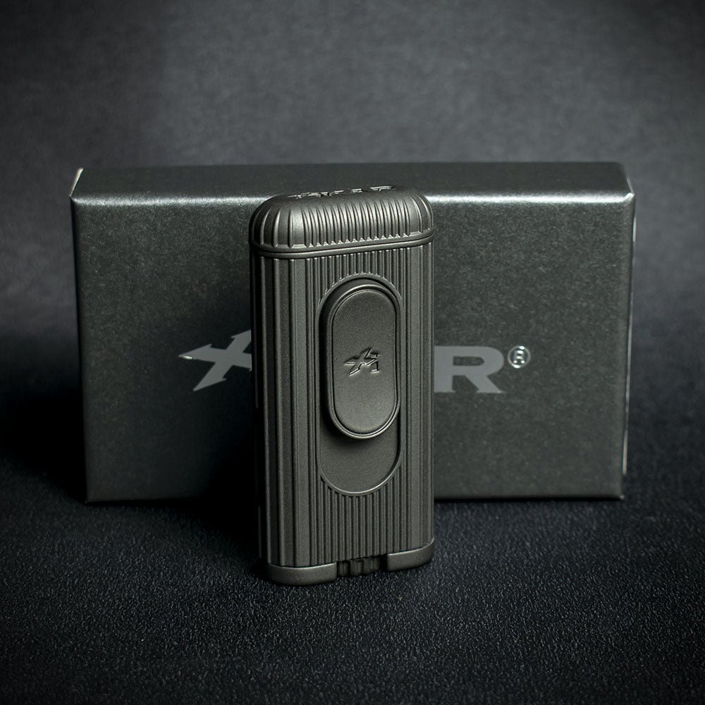 XiKar Hedron Hybrid Flame Cigar Lighter - Matte Black