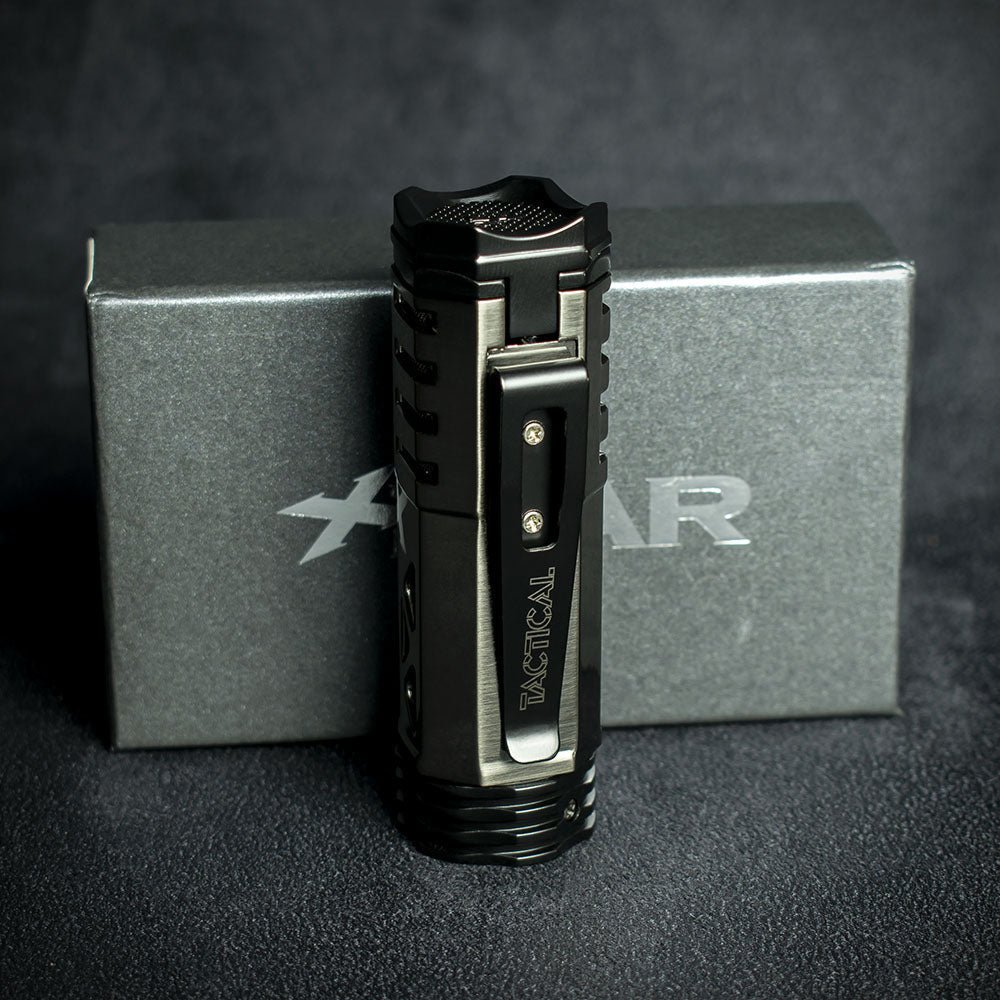Xikar Tactical 1 Single Jet Flame Cigar Lighter -Gunmetal/ Black 551 GMBK