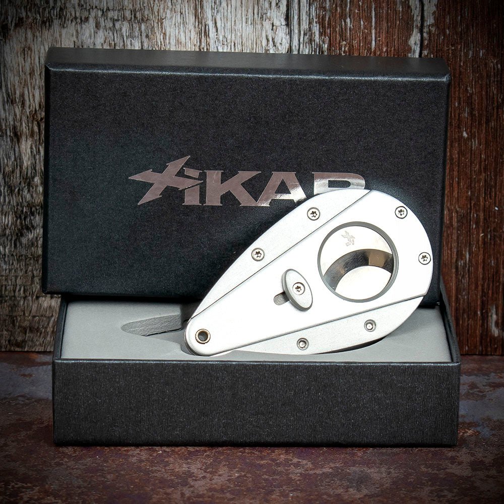 Xikar Xi-1 Silver 100SL Double Blade Guillotine Cigar Cutter