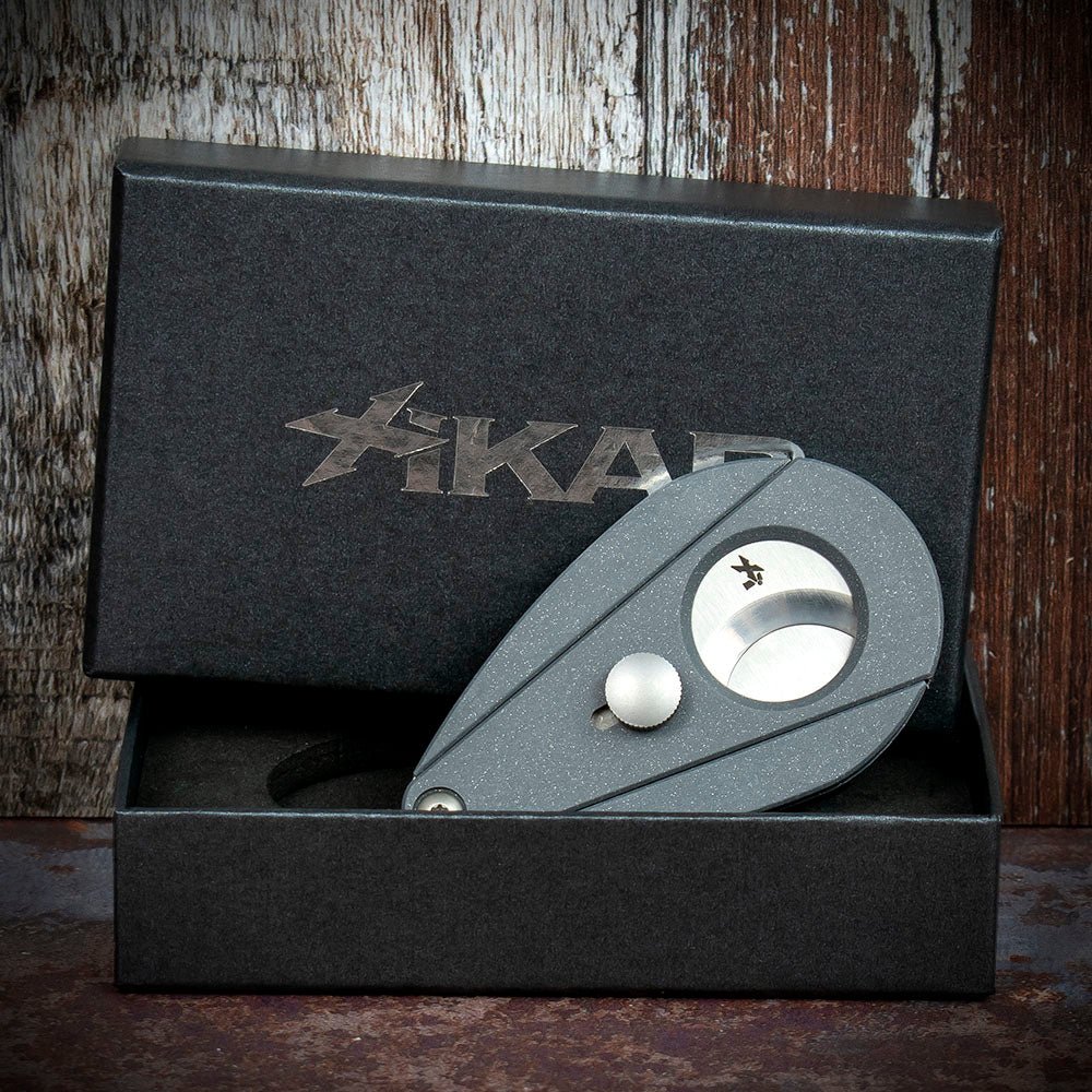Xikar Xi-2 Granite Silver Fibreglass 200SL Double Blade Guillotine Cigar Cutter
