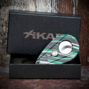Xikar Xi-2 Nightlife Green 201NLG Double Blade Guillotine Cigar Cutter