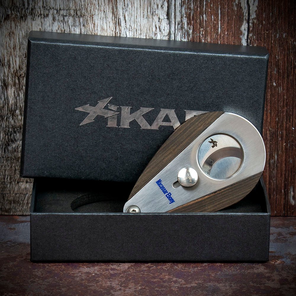 Xikar Xi-3 Macassar Ebony 300ME Double Blade Guillotine Cigar Cutter