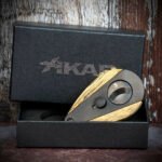 Xikar Xi-3 Phantom Black Spalted Tamarind 300BKST Double Blade Guillotine Cigar Cutter