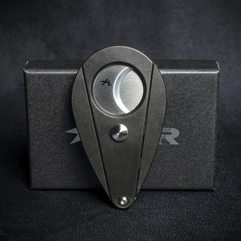 Xikar Xi80 Black Double Blade Guillotine Cigar Cutter