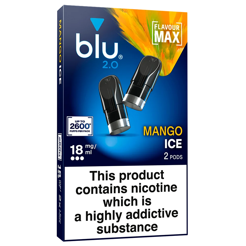 Blu 2.0 Mango Ice Vape Pods 18mg/ml 2 Pack