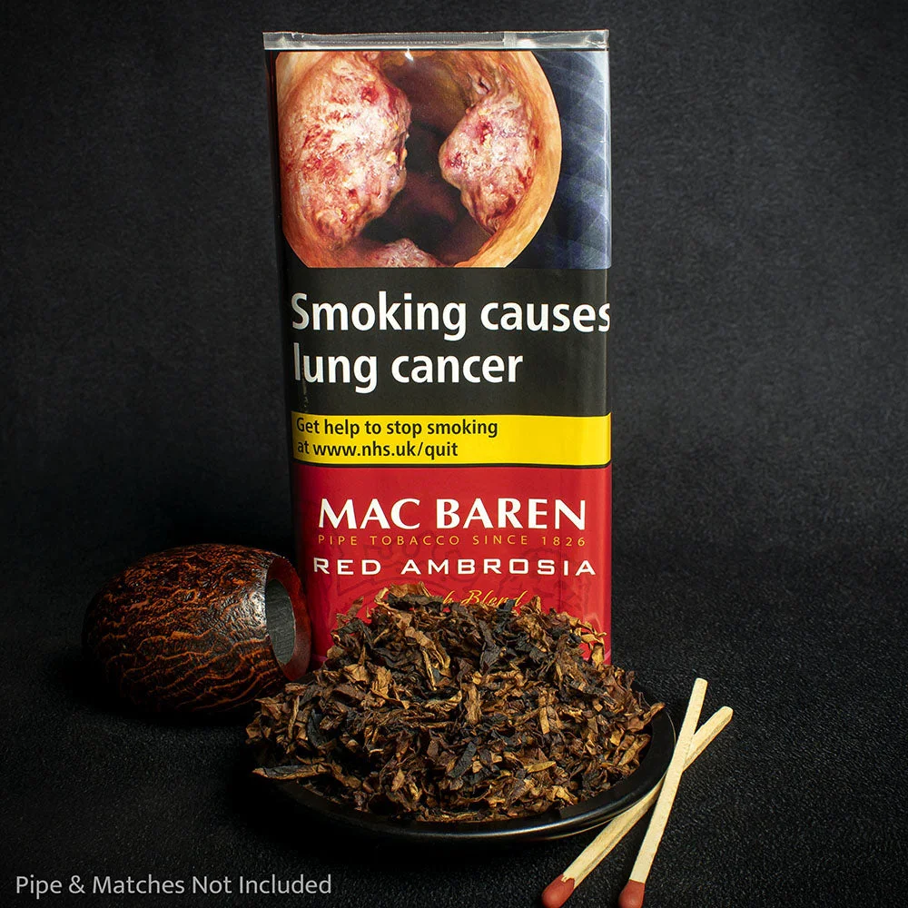 Mac Baren Red Ambrosia Cherry Ambrosia Pipe Tobacco - 40g Packet