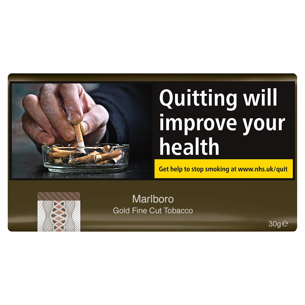 Marlboro Gold Fine Cut Hand Rolling Tobacco - 30g Pouch