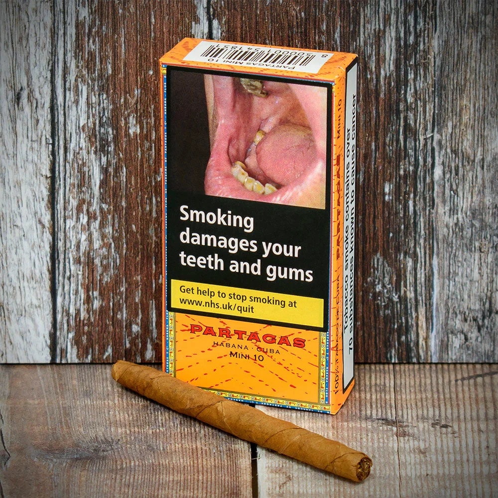 Partagas Mini Cuban Cigarillos - 10 Pack
