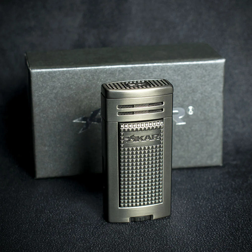 Xikar Ion Double Jet Flame Cigar Lighter - Gunmetal (607GM)